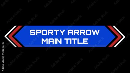 Adobe Stock - Sporty Arrow Title - 423049745