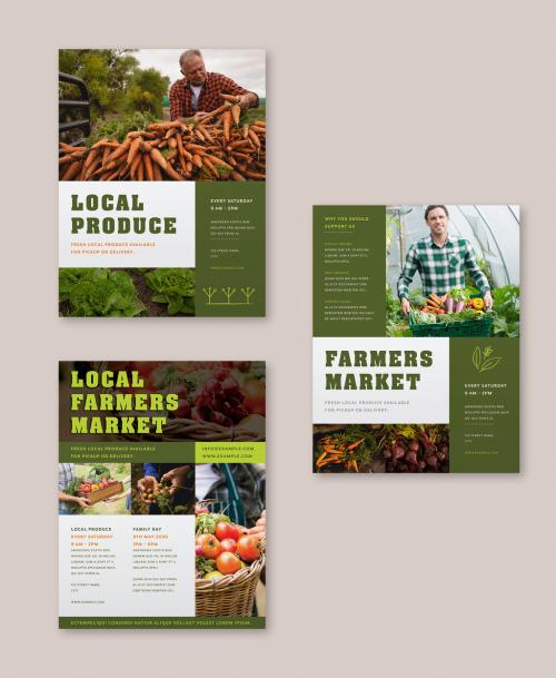 Adobe Stock - Farmers Market Flyer Set - 442396026