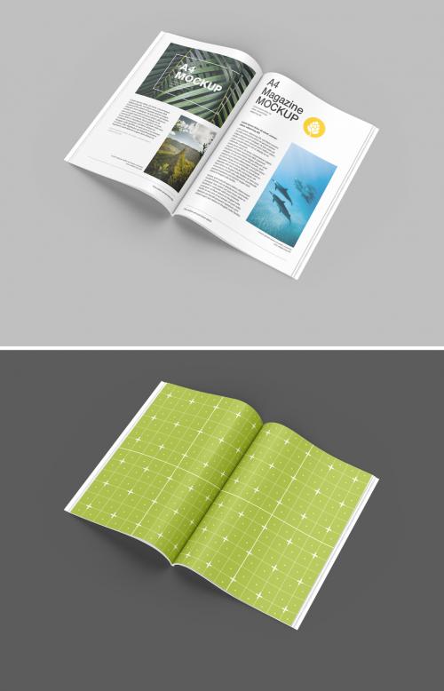 Adobe Stock - Matte Magazine Mockup - 450203464