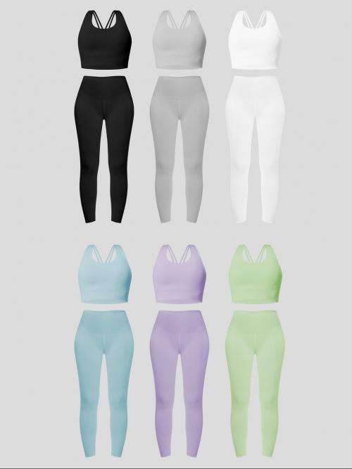 Adobe Stock - Editable Sportswear Mockup for Women’S Apparel Ads - 452599162