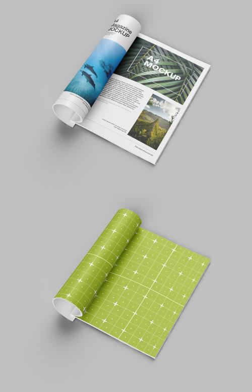 Adobe Stock - Matte Magazine Mockup - 452796807