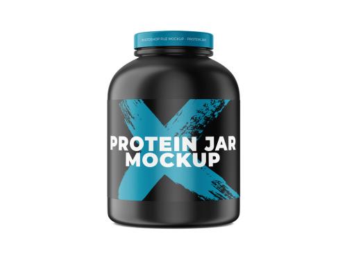 Adobe Stock - Protein Jar Mockup - 454424198