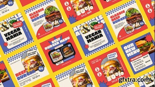 Videohive Limber Burger Shop Instagram Posts 50992099