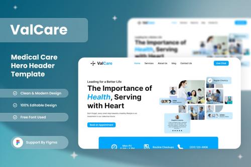 ValCare - Medical Hero Header