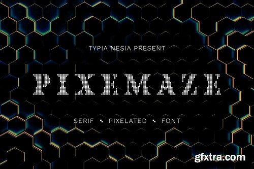 Pixemaze - Serif Pixelated Font 2URNSHJ
