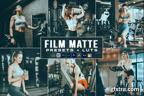 Film Matte Fitness Presets - luts Premiere Pro 33J35XA