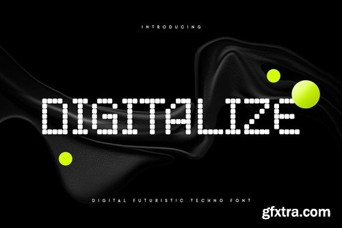 Digitalize - Digital Futuristic Techno Font VCLQPG3