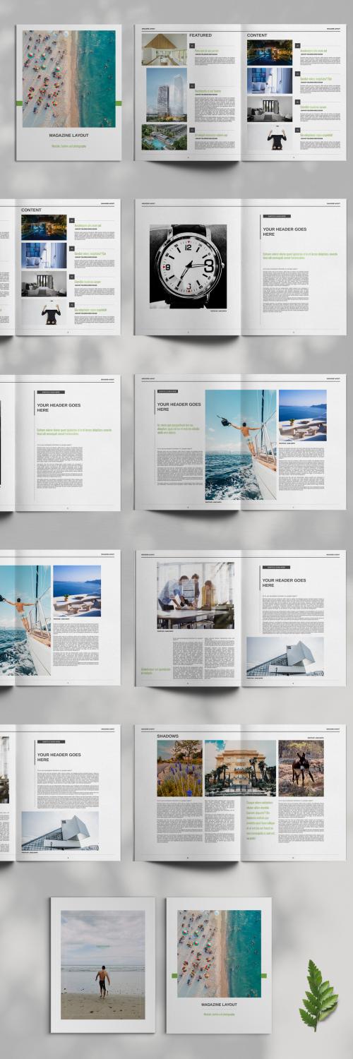 Adobe Stock - Lifestyle Magazine Layout - 461123793