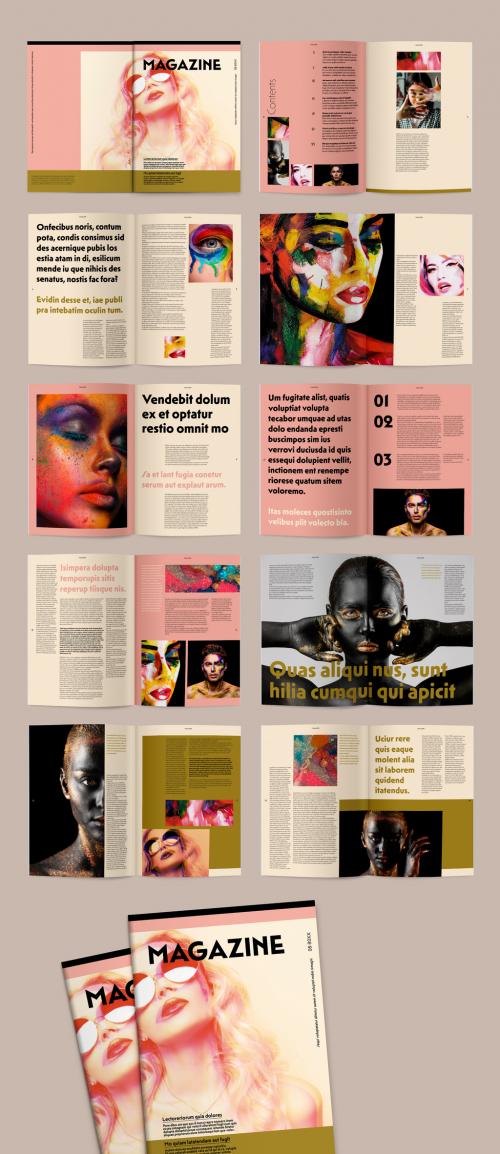 Adobe Stock - Modern Lifestyle Magazine Layout - 463688757