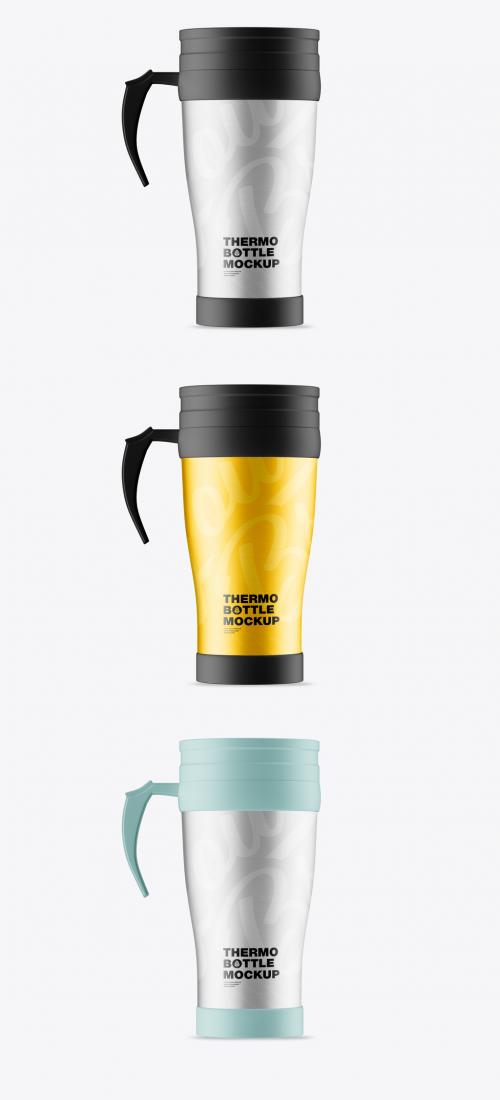 Adobe Stock - Stainless Steel Travel Cup Mockup - 470947963