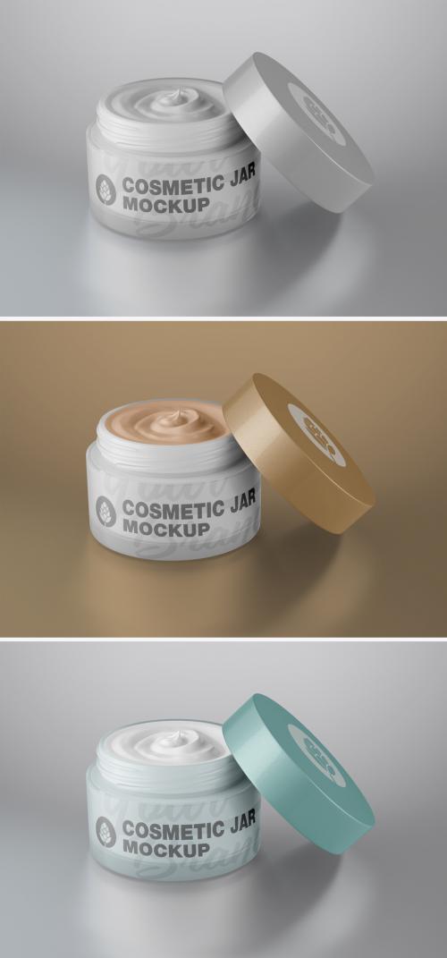 Adobe Stock - Cream Cosmetic Jar Mockup - 473619655