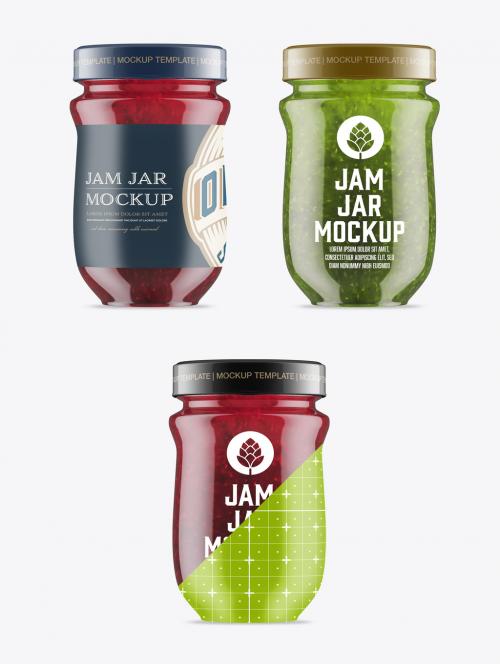 Adobe Stock - Jam Jar Mockup - 473623087