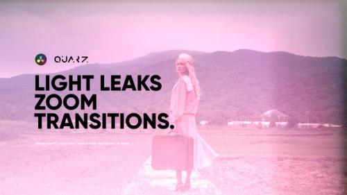 Videohive - Light Leaks Zoom Transitions for DaVinci Resolve - 51247129
