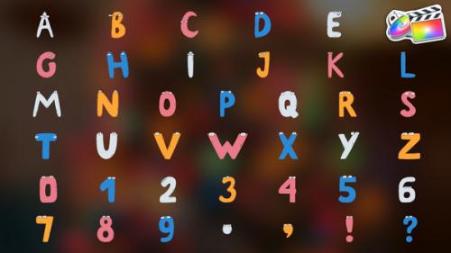Videohive - Characters Alphabet | FCPX - 51474292