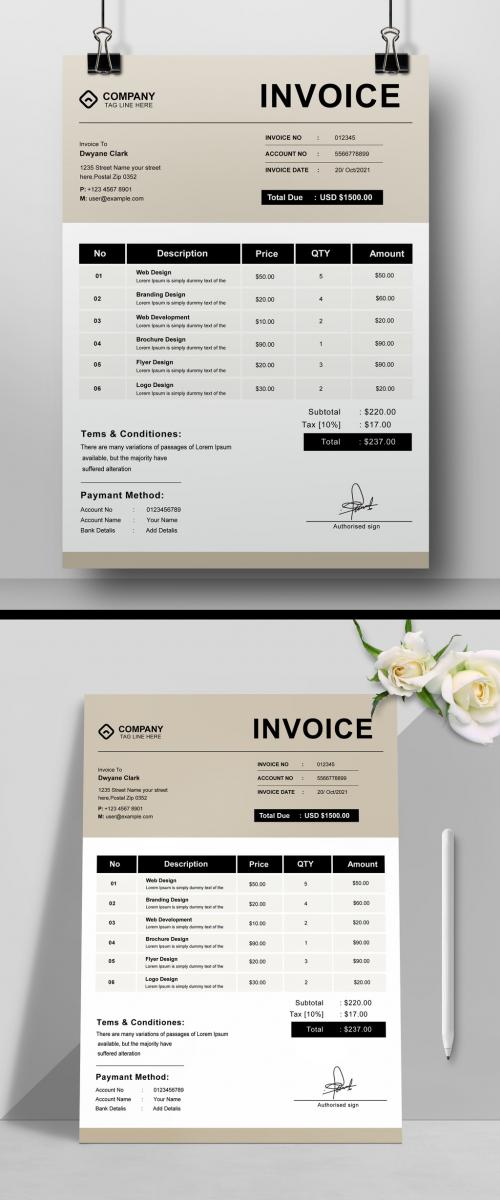 Invoice Template Layout