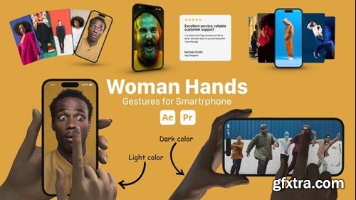 Videohive Woman Hand Gestures for Smartphones 51625998