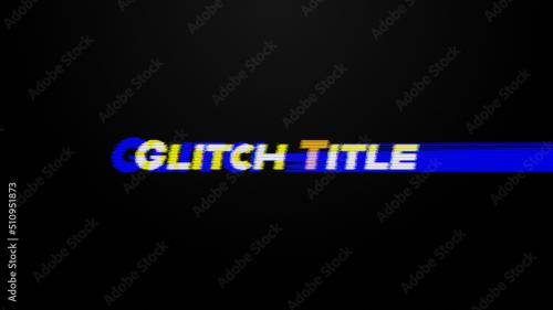 Displace Glitch Title