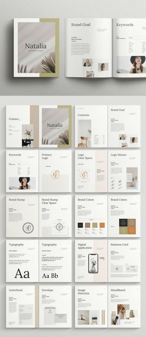 Clean Brand Guidelines Layout