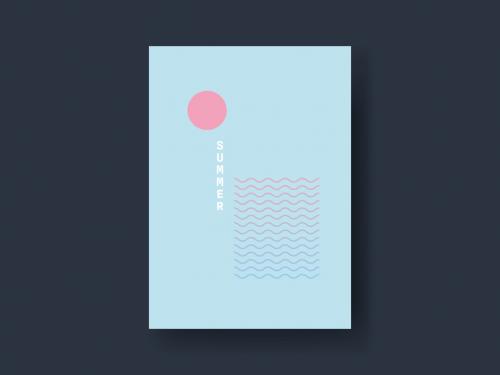 Summer Sun and Waves Card