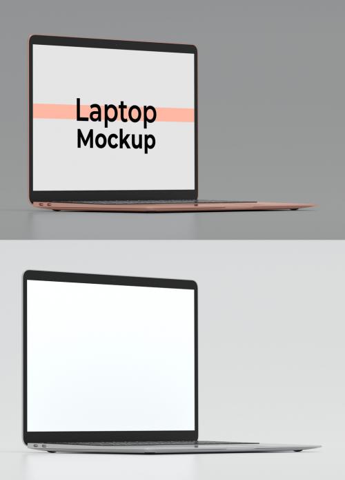 Perspective Laptop Mockup