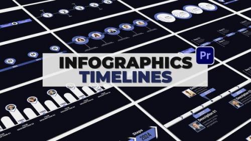 Videohive - Infographics Timelines MOGRT - 52058892