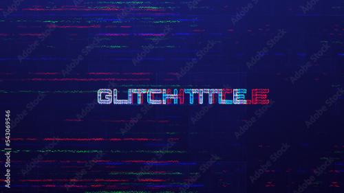 Distortion Glitch Title