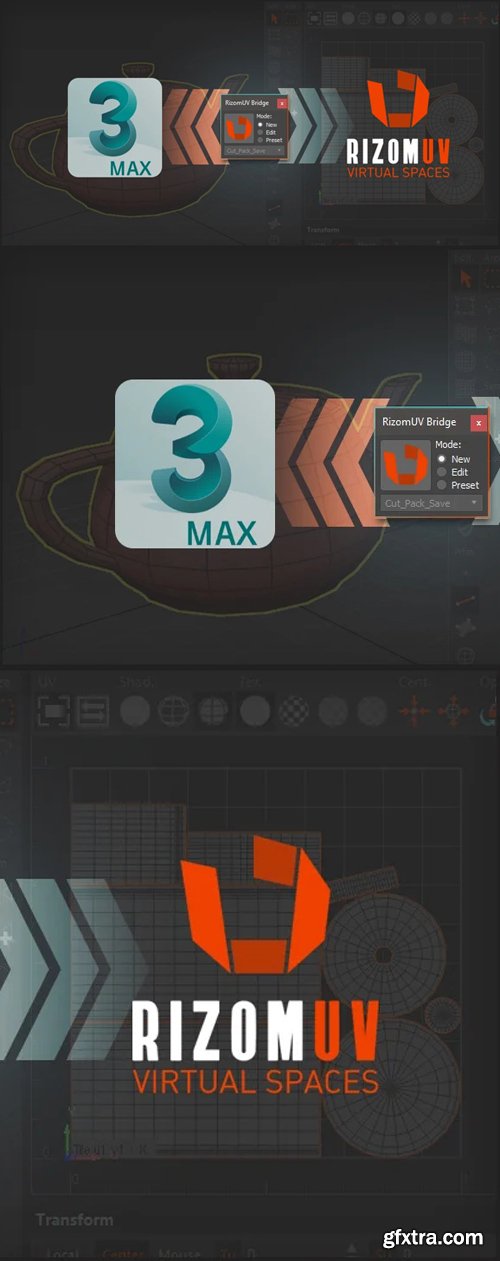 3dsmax RizomUV Bridge - Script for 3ds Max