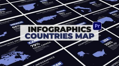 Videohive - Infographics Countries MOGRT - 52163054