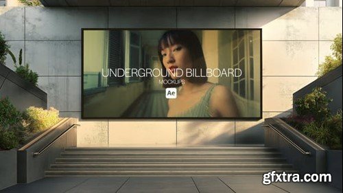 Videohive Underground Billboard Mockups 52412421