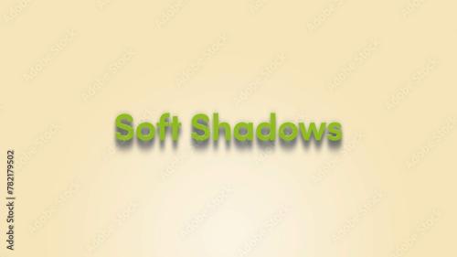 Soft Shadow Text