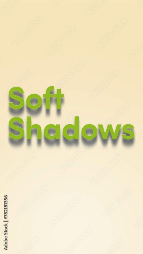 Vertical Soft Shadow Text