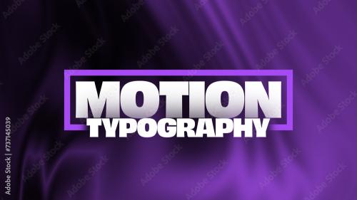 Motion Typography with Colorful Background
