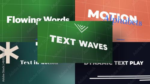 3D Text Motion Capture | Animated Titles with Control Panels