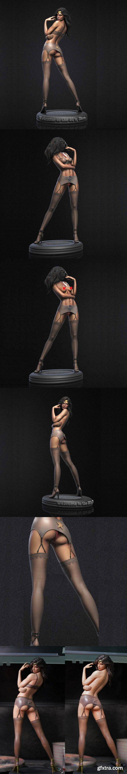 Wonder Woman 1984 – Diana Prince Statue – 3D Print Model
