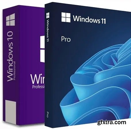 Windows 11 (No TPM Required) & Windows 10 AIO 32in1 Multilingual
