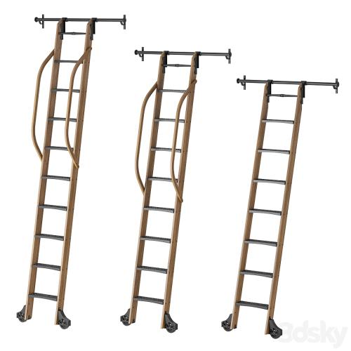 Custom Service Hardware Sliding Hook Library Ladder