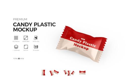 Candy Plastic Pack Mockup