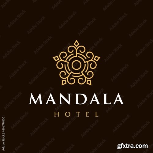 Mandala Flower Logo 8xAI