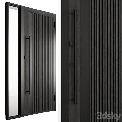 Wooden Front Door - Set 91
