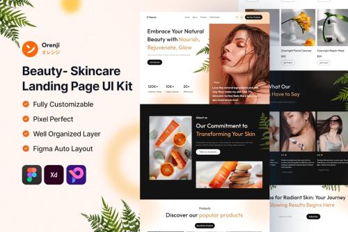 Beauty - Skincare Landing Page UI Kit