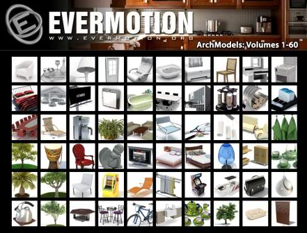 Evermotion Archmodels Vol 1-60 Mega Collections (Vray&Textures)