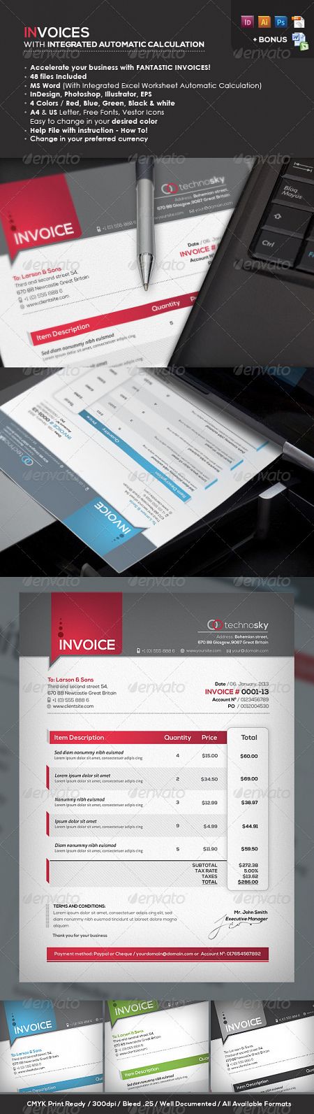 GraphicRiver - Professional Invoices