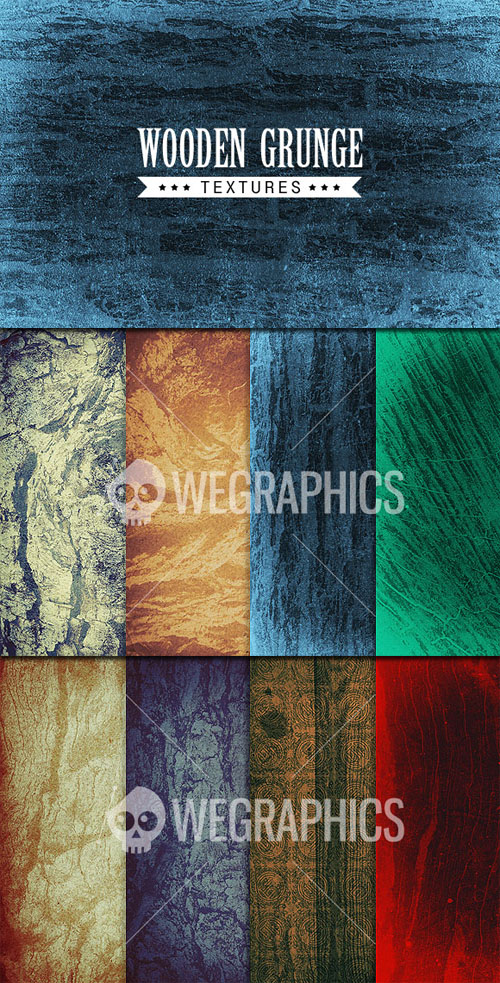 WeGraphics - Wooden grunge textures
