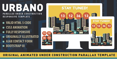 ThemeForest - Urbano - Animated Under Construction Page - RIP