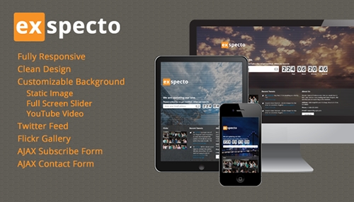 ThemeForest - Exspecto - Responsive Under Construction Page - FULL