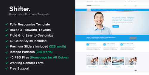 ThemeForest - Shifter - Responsive HTML5 Template - RIP