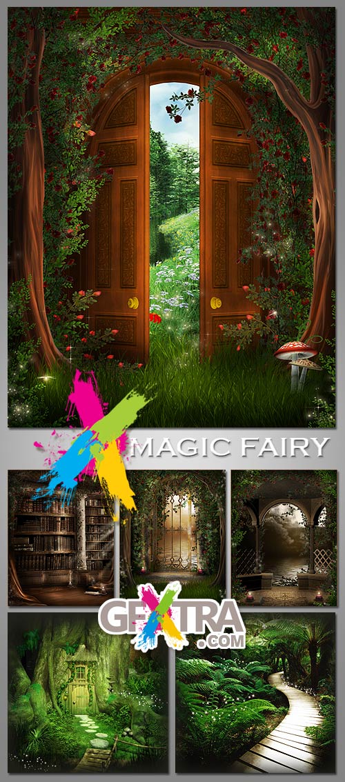 Magic Fairy Backgrounds 15xJPG