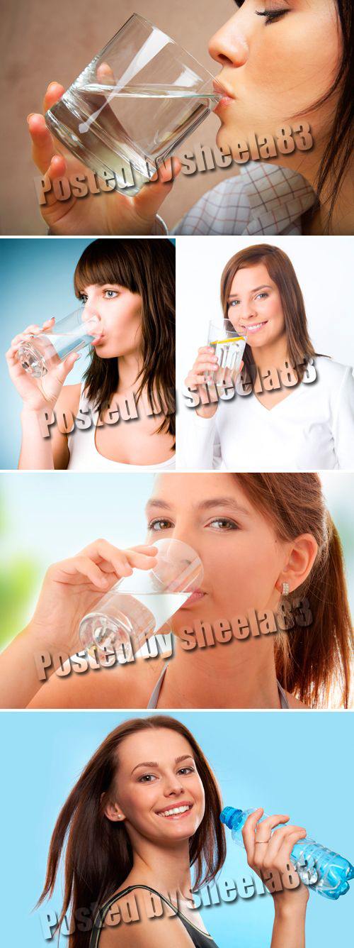 Girl Drinking Water, 5xJPGs