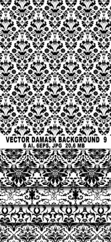 Vector Damask Background 9