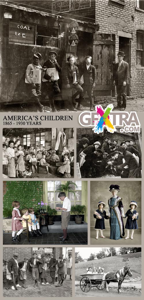 America\'s Children, 1865-1930 Years, 190 HQ Scans